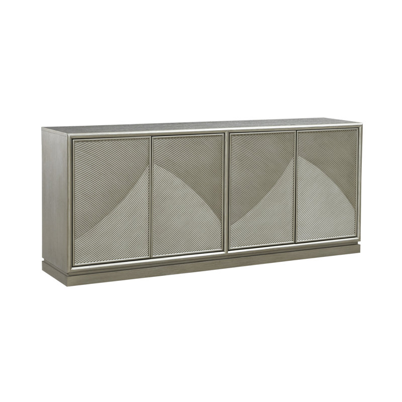 Izaha Accent Console, Champagne Silver