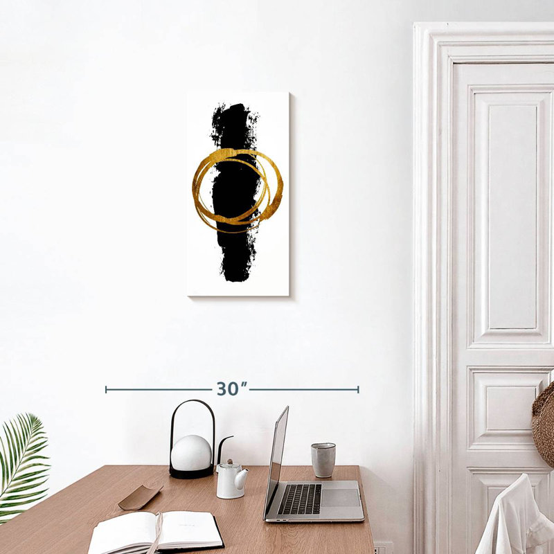 Cercle et ligne, H 24 po x l 12 po
