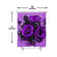 Rideau de bain à motif floral rose avec crochets Rose 180 x 180 cm (72 x 72 pouces)
