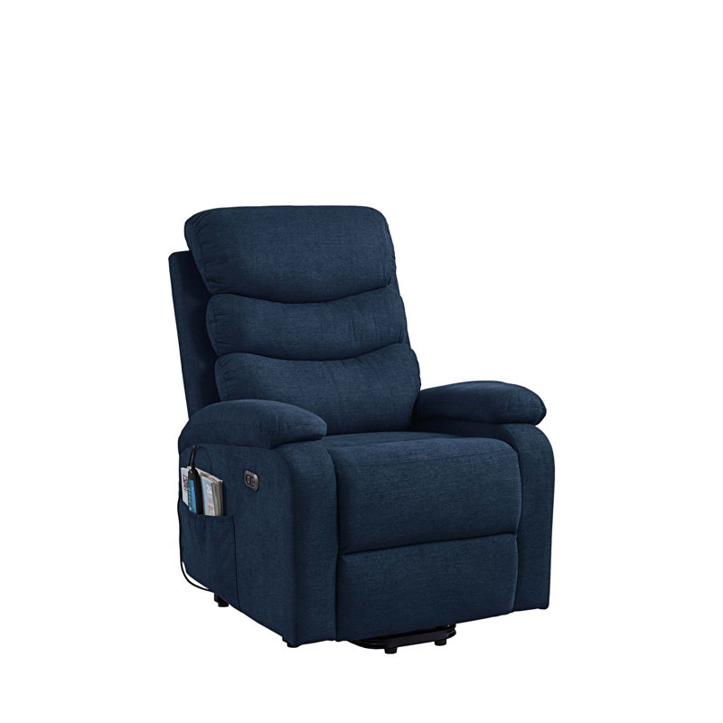 Fauteuil de massage chauffant, Tissu bleu