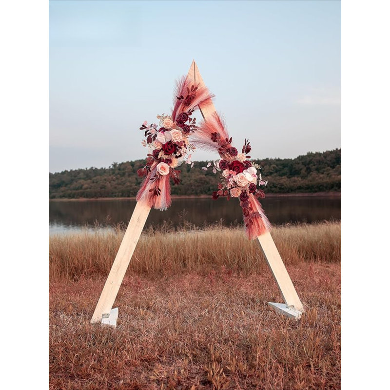 Fleurs de voûte de mariage, fleurs artificielles pour la décoration, grand feston de fleurs pour décoration florale de mariage Boho Styles - paquet de 2