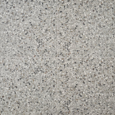 Carreau simple en porcelaine terrazzo 23 "x 23" Bryant