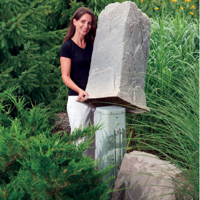 Sherman Plastic Abstract Garden Stone