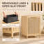 Bamboo Cabinet Laundry Hamper
