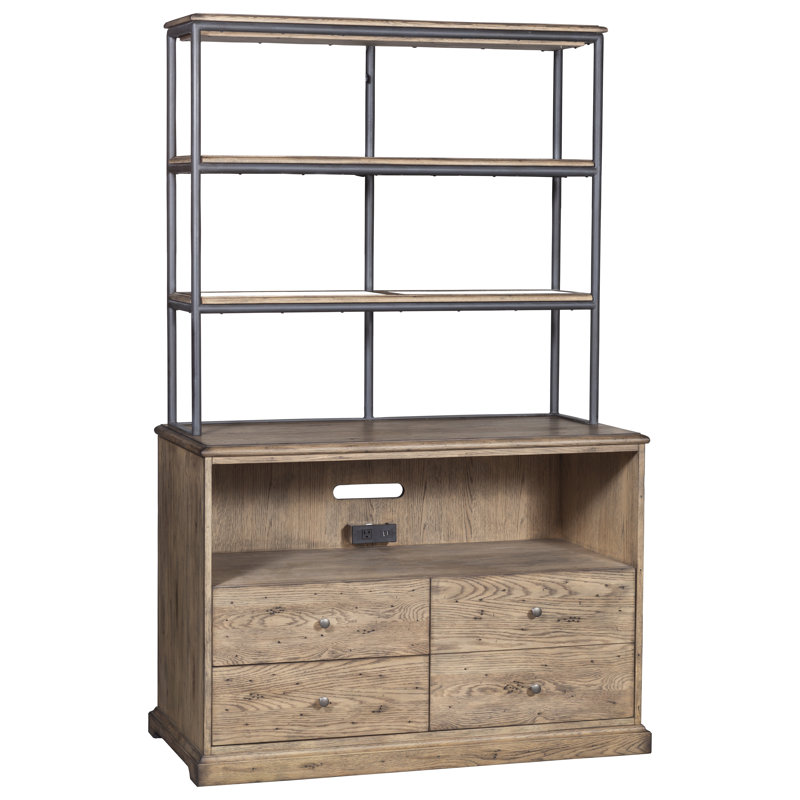 Arcadian Credenza Desk with Power Outlet