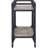 Rustic Oak & Charcoal Finish Serving Cart