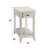 White Finish Rectangular Table With Versatile Storage Options Leg Open And Drawer In
