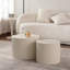 Ensemble de 2 tables basses gigognes Beige-387738033-387738032