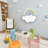 Kids Room Cloud Rainbow Lights Flush Mount Acrylic Shade Ceiling Lamp-1821628425