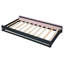 Lit de jour simple en velours rose avec couchette escamotable-399215837