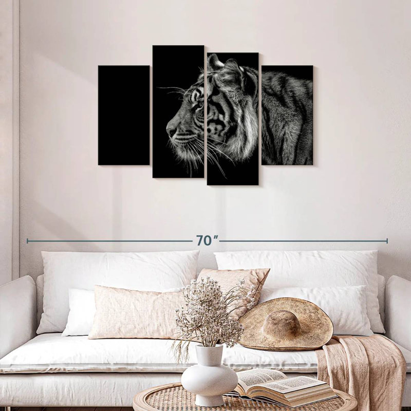 Brampt Tiger Profile, 27" H x 43" W