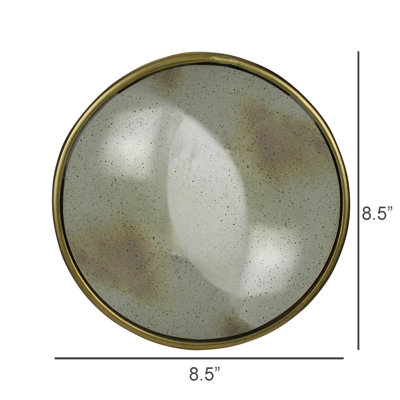 Convex Mirror, Brass - Sm