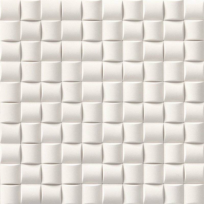 Vele 1.19" x 1.19" Ceramic Mosaic Wall Tile, Ivory
