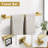 10-Piece Bathroom Hardware Set - Towel Bar, Holder & Hooks - Premium SUS304 Stainless Steel - Wall Mounted Modern Design For Bathroom & Kitchen-116176365