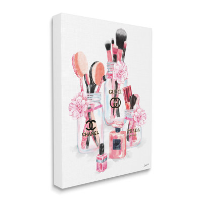 " Glam Fashion Cosmetic Accessories In Jars " by Ziwei Li