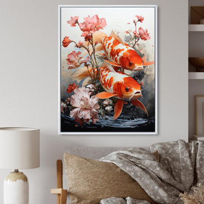 " Fishing Contemporary Koi Fish II "