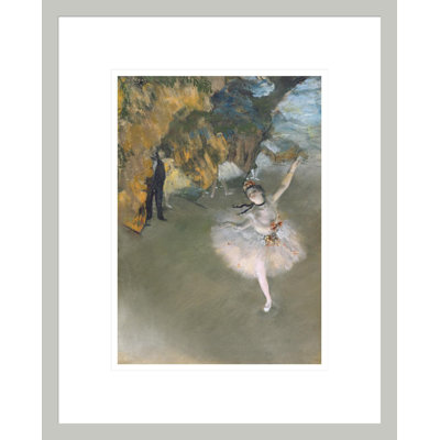 «The Star or Dancer on the scène» par Edgar Degas, impression par estampe numérique encadrée