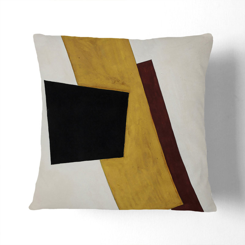 Composition Vol.6 Square Throw Cushion, 40cm H x 40cm W x 15cm D, White