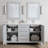 Zakare 63'' Double Bathroom Vanity with Quartz Top with Mirror-1401179758