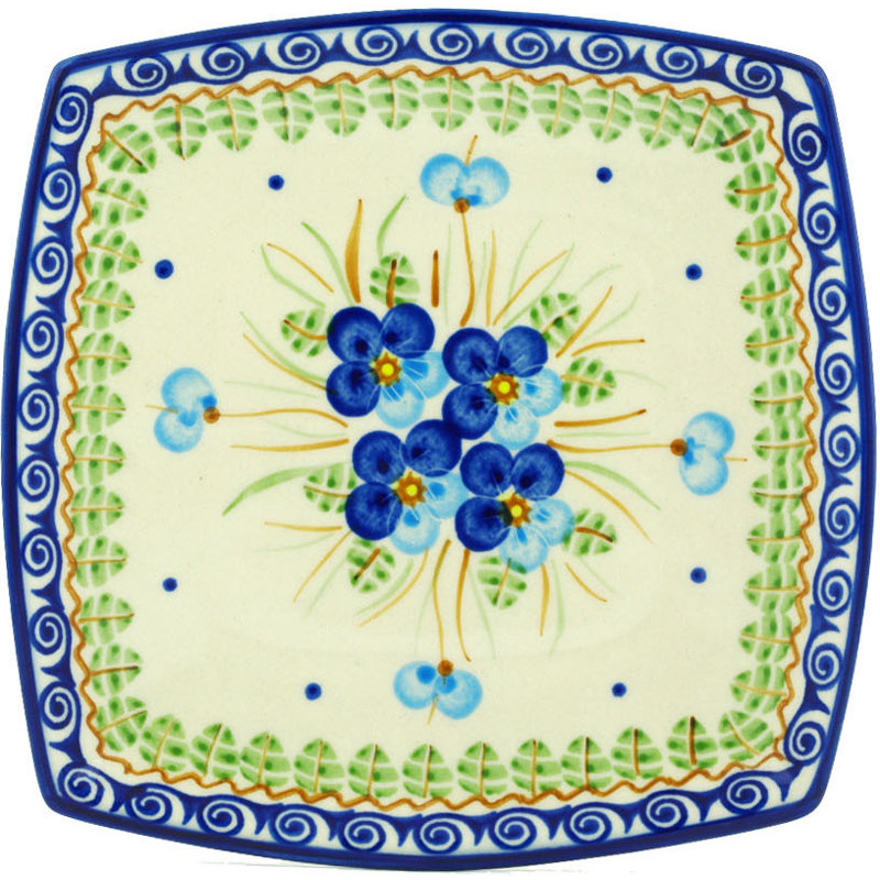 Pansy Ceramic Decorative Plate