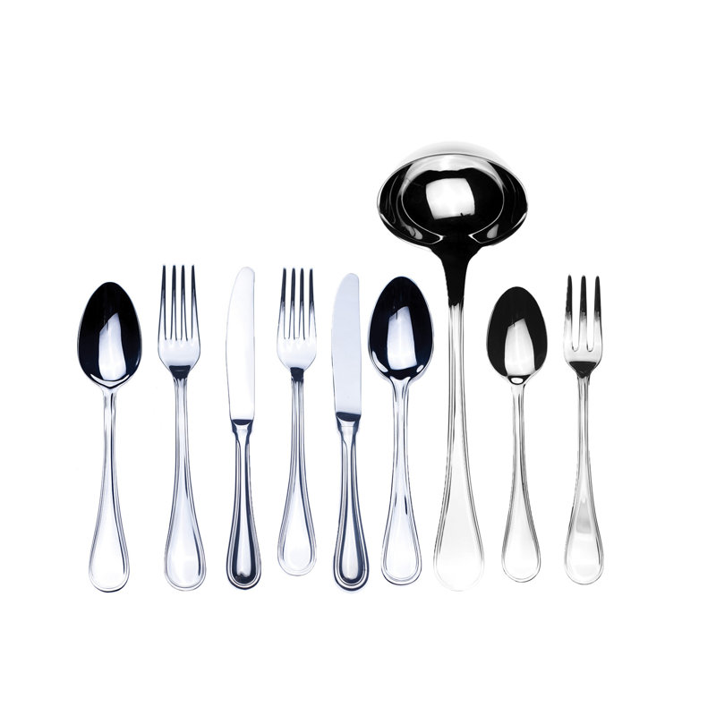 Ensemble de couverts Boheme avec couteaux H / H - 39 pièces - Acier inoxydable