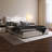 Modern PU Upholstered Queen Bed With Ergonomic Wingback Headboard-104783650