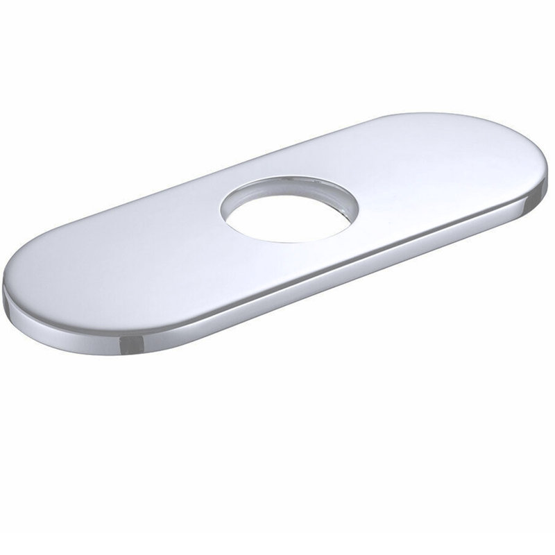 Plaque de fixation pour robinet de salle de bain 6 pouces Novatto, Chrome