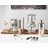 14 Piece Mixology Bar Set Stainless Steel Cocktail Cocktail Shaker Set with Wood Stand