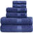6 Piece Oversized Fade Resistant Towel Set Cotton Towels For Bathroom Soft And Absorbent Bath Towelshand Towels And Washcloths Bathroom Towel Set-16172211