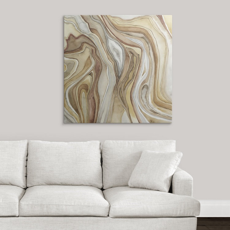 «Agate II» par Megan Meagher, reproduction d'art, H 24 po x l 24 po x P 1,5 po, Toile