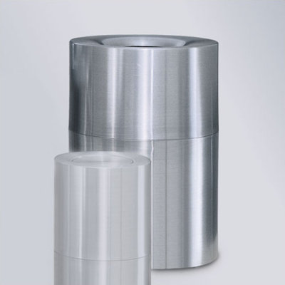 Aluminum Open Trash Can - 55 Gallons