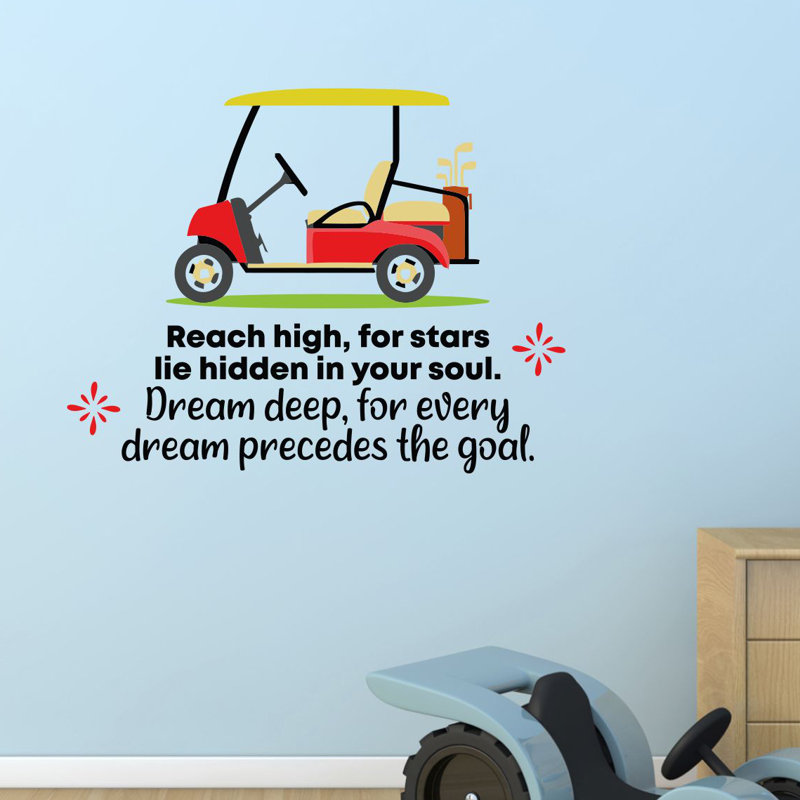Décalcomanie murale grande voiture en vinyle REACH, H 40 po x l 40 po x P 0,05 po