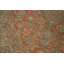 Tapis traditionnel orange en laine à motif floral 8 x 10