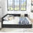 Modern Queen Size Storage Upholstered Tufted Daybed With Comfortable Backrest And Armrests For Bedroom And Living Room,-706605310