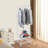 Large Capacity Clothes Cart, Rolling Laundry Cart, Laundry Cart With Hanging Rod