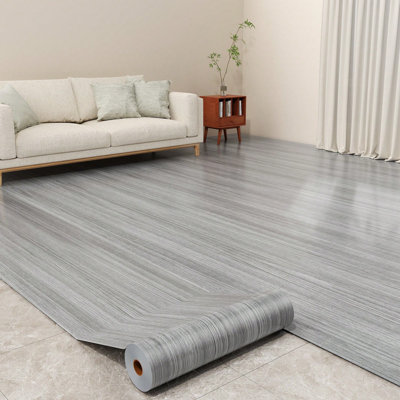 1 Roll Peel And Stick Vinyl Flooring Roll, 300cmX40cm(118.11''*15.74"),Self-Adhesive Vinyl Wood Flooring Planks Floor Tiles Stickers,Waterproof Removable Wallpaper,Light Wood,Wood Grain Patterned Decorative Sticker Roll For Floor,RV