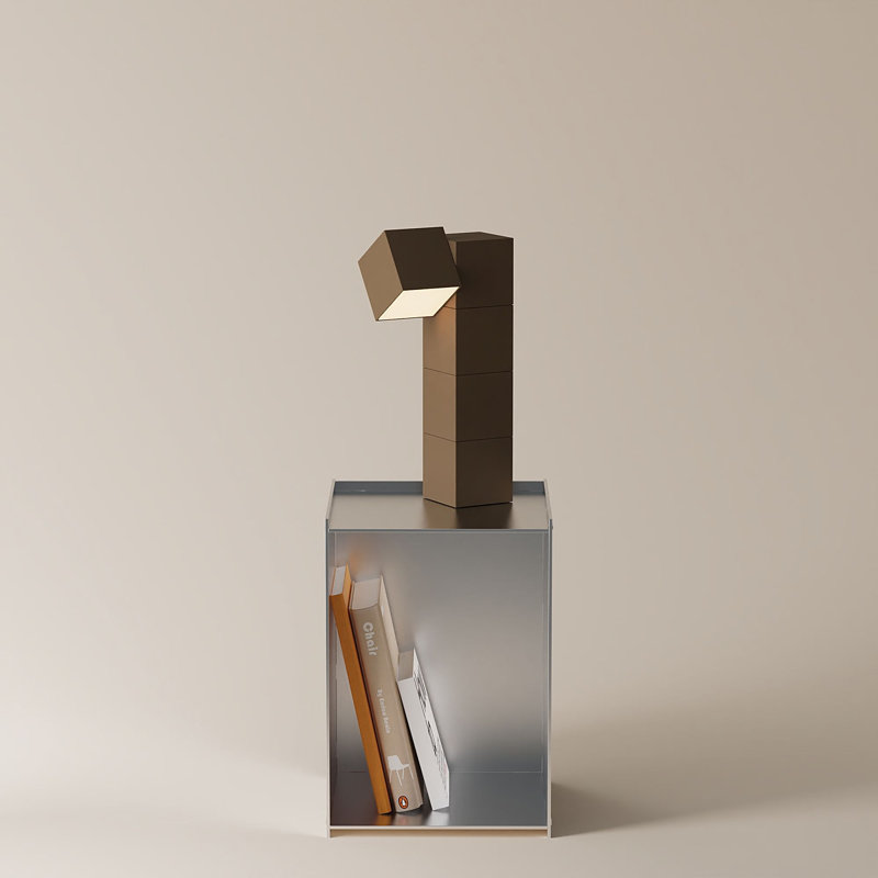 Analog Task Light, Walnut