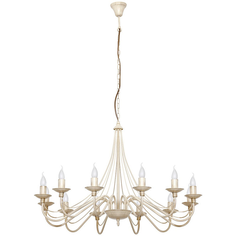 Pinckneyville 12 - Light Candle Style Chandelier, Black