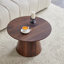Table basse de style moderne avec placage en grain de bois, table basse ronde classique et ensemble de tables d'appoint-1572067669