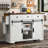 53.7" Farmhouse Kitchen Island With Power Outlet-1788700875