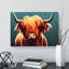 Highland Cow Portrait Vol.2 - Wrapped Canvas Print-1871584822