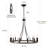 Hendon 12- Light Large Farmhouse Wagon Wheel Chandelier Candle Style Rustic Round Lights Fixture for Kitchen Island Living Room Foyer Entryway-93591402-109264152