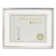 Metallic Silver Matte Picture Frame with Mat