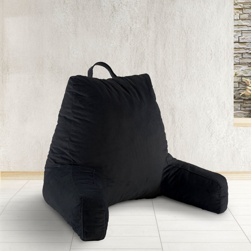  Pillow Cover & Insert, Black, 16" H x 13" W x 9" D