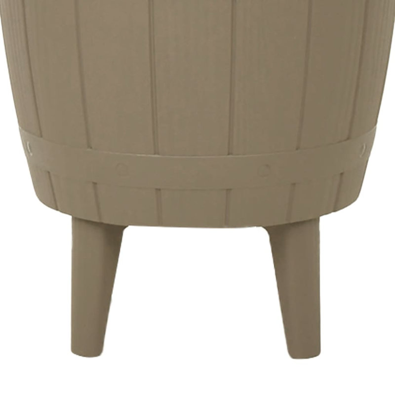 Oliveros Union Rustic 37L Ice Chest, Light Brown/White
