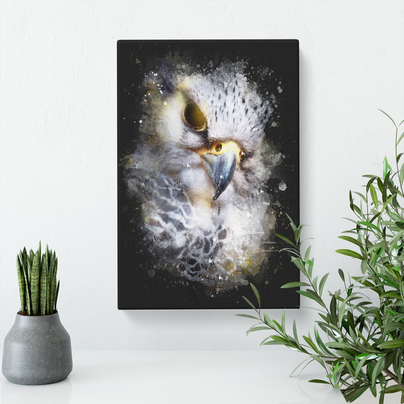 Hawk Bird in a Golden Light - Wrapped Canvas, 50cm H x 35cm W x 3cm D