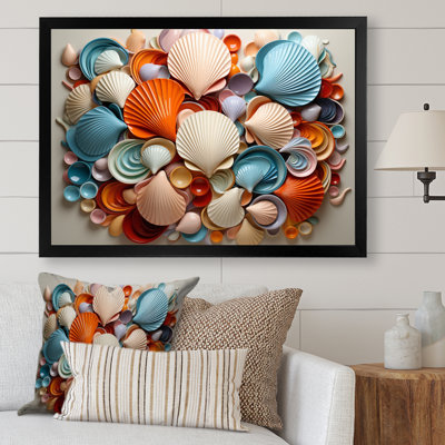 " Seashell Serenity In Geometric II "
