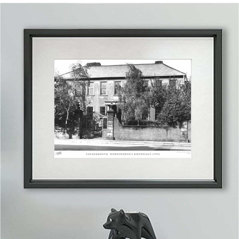 Cockermouth, Wordsworth's Birthplace C1955 by Francis Frith - Single Picture Frame Print, 28cm H x 36cm W x 2.3cm D