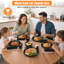 Wheat Straw Tableware Set 32 Pack, Reusable Plates, Bowls & Drinking Cups-133254781