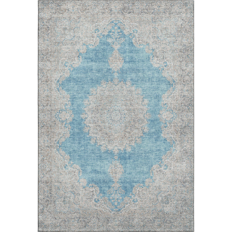Premium Machine Washable Natoma AMF1003 Oriental Rug, Rectangle 2'6" x 3'10"
